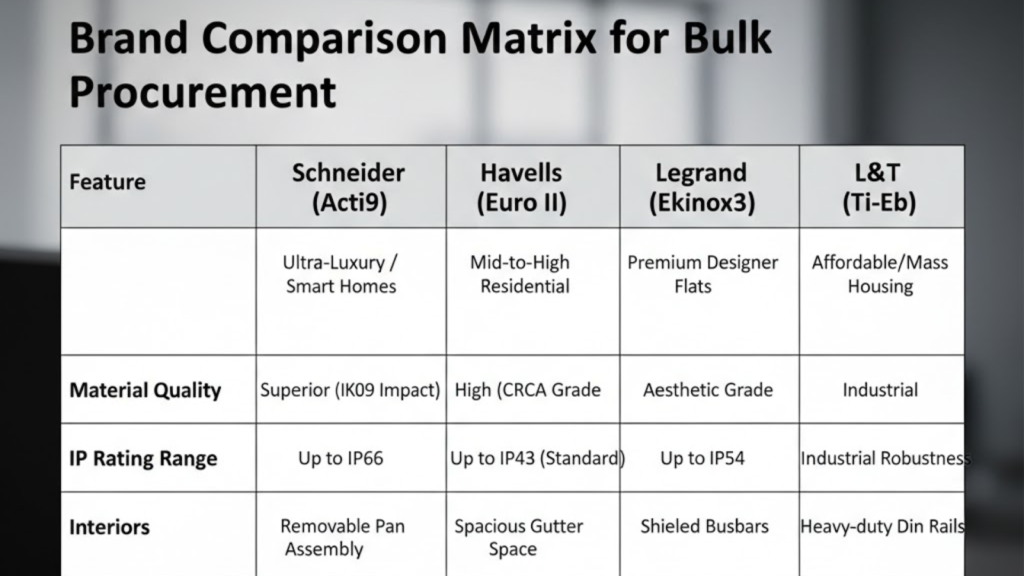  Brand Comparison Matrix for Bulk Procurement