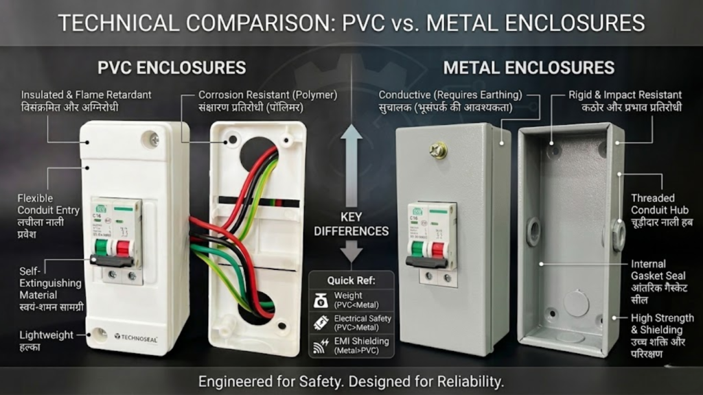 Technical Comparison: PVC vs. Metal Enclosures