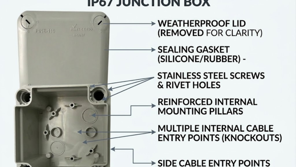 Key Components of a High-Quality IP67 Junction Box