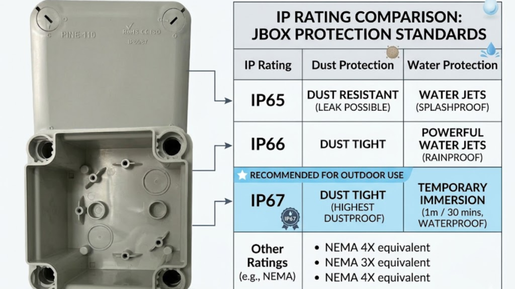  IP67 vs. Other Ratings: The Comparison Table

