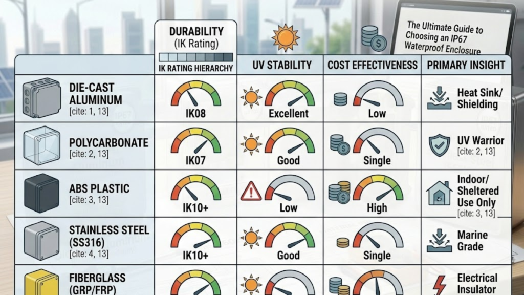 Comparative Technical Analysis of IP67 Waterproof Enclosure Materials