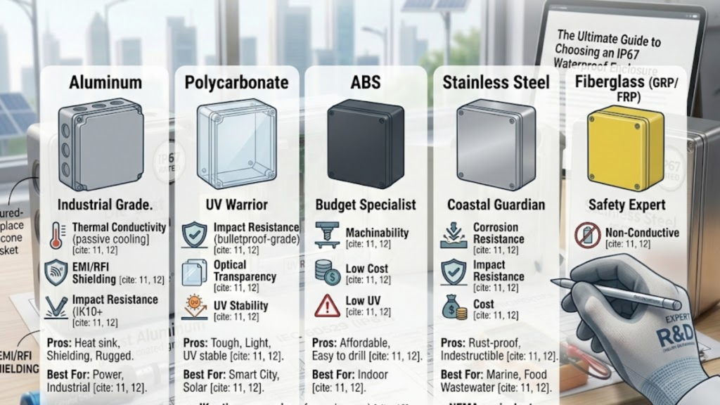 Top 5 Materials Used in IP67 Waterproof Enclosures