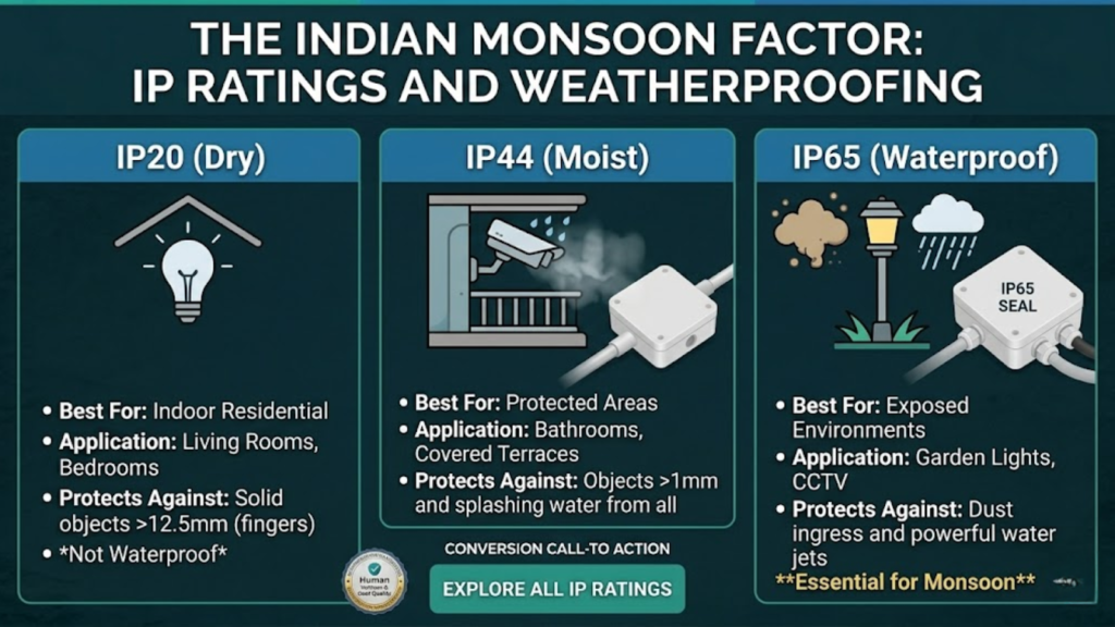 The Indian Monsoon Factor: IP Ratings and Weatherproofing | junction box electrical