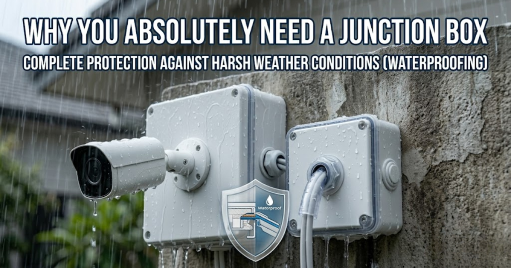 Complete Protection Against Harsh Weather Conditions (Waterproofing) | outdoor security camera junction box