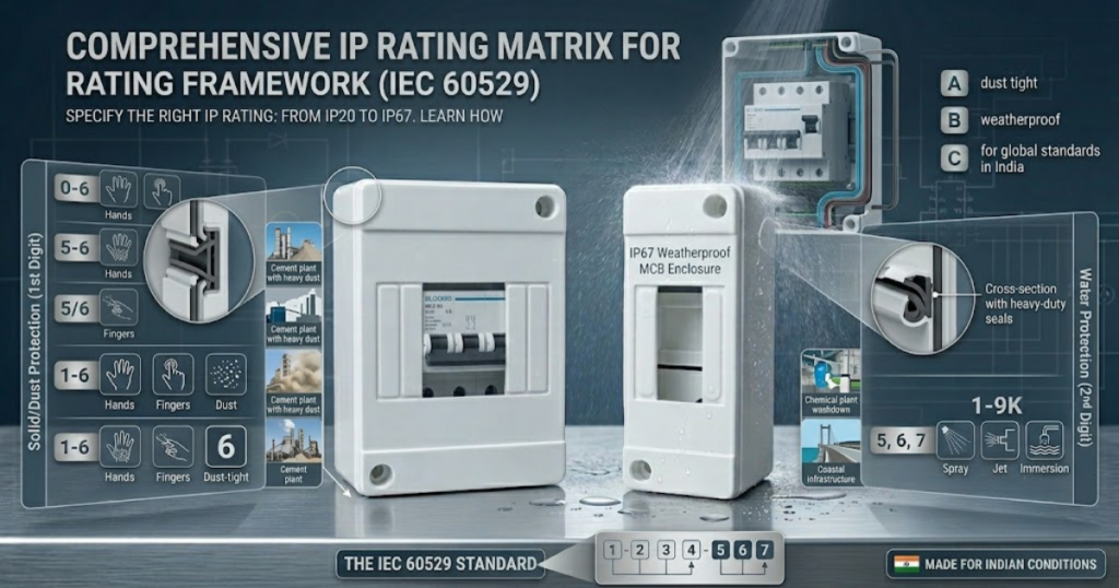 Comprehensive IP Rating Matrix for Indian Industries | MCB enclosure box