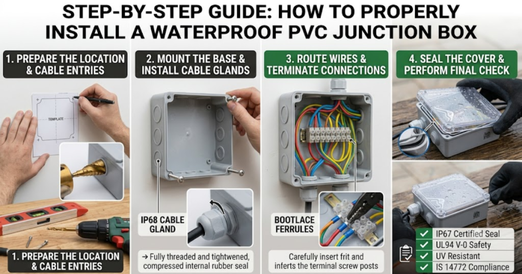 Step-by-Step Guide: How to Properly Install a Waterproof PVC Junction Box