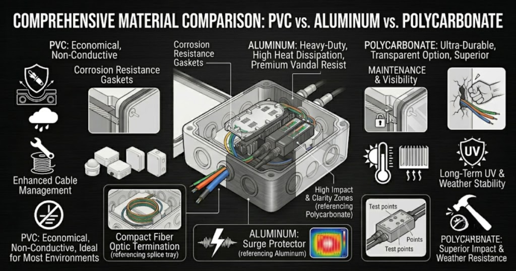 Comprehensive Material Comparison: PVC vs. Aluminum vs. Polycarbonate