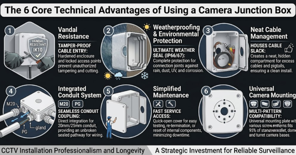 The 6 Core Technical Advantages of Using a Camera Junction Box