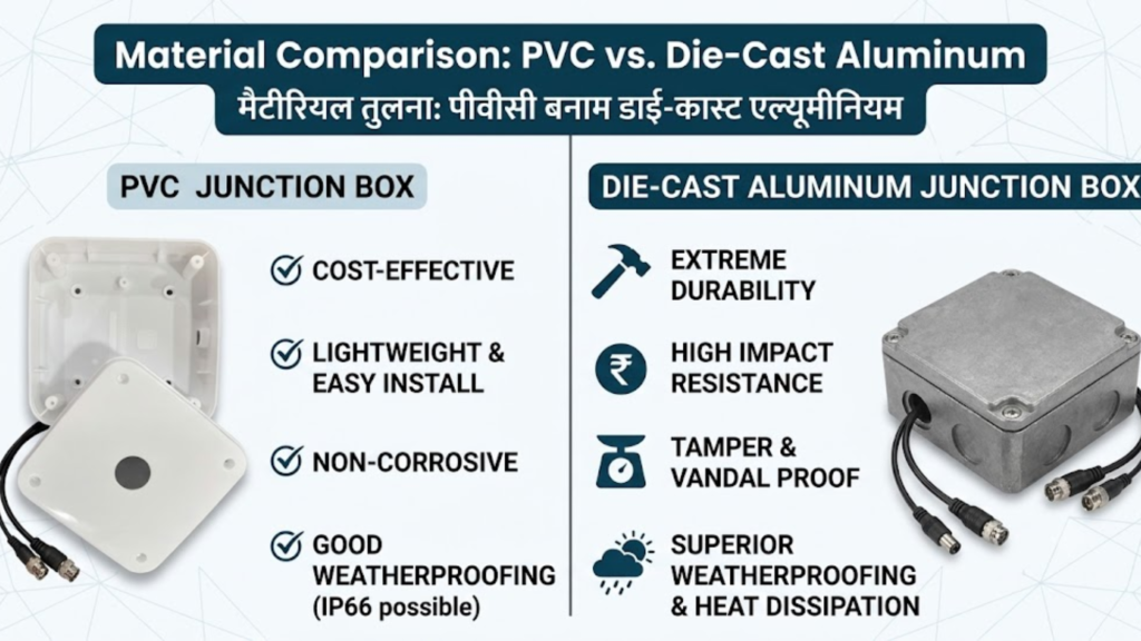 Material Comparison: PVC vs. Die-Cast Aluminum